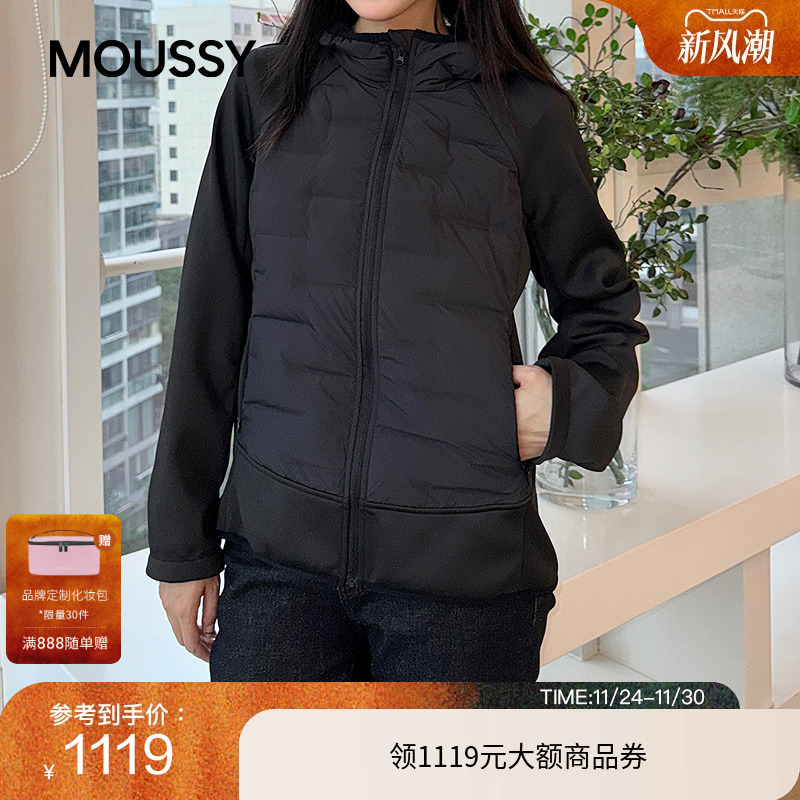 moussy 2025羽绒夹克外套女028IAC30-1052