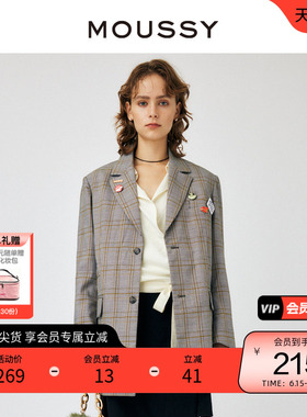MOUSSY 春季休闲通勤可调节腰带西装外套女010GAS30-5200