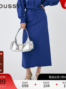 MOUSSY 2025春季新品联名款城市运动风卫裙半身裙女028ISQ91-1141