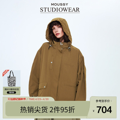 STUDIOWEAR x MOUSSY春季户外风夹克外套女028ISA30-1701