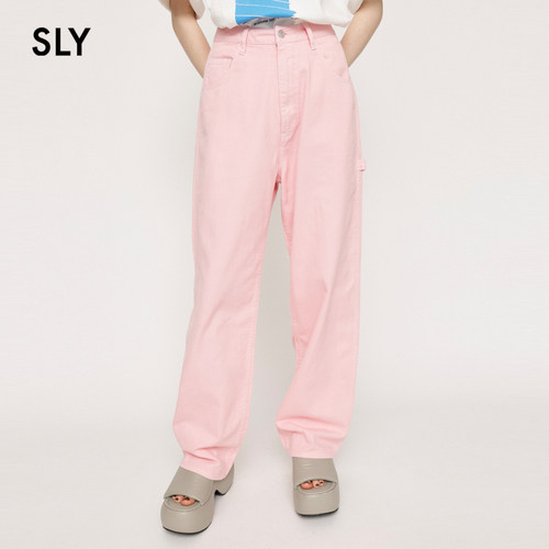 sly阔腿裤直筒休闲牛仔画家裤
