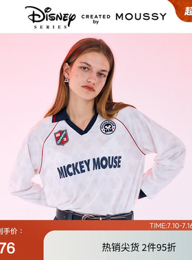 moussy 春季迪士尼联名Blokecore米奇T恤女010HAL90-0901
