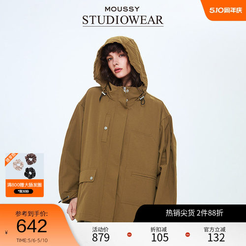 STUDIOWEAR x MOUSSY春季户外风夹克外套女028ISA30-1701