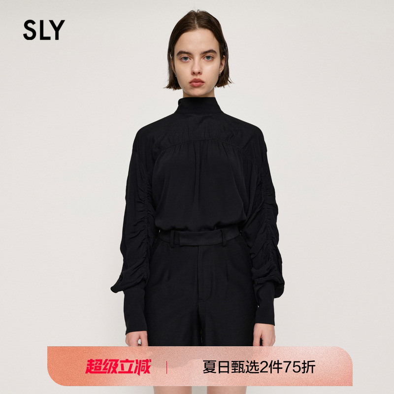 sly法式优雅风系带宫廷感衬衫