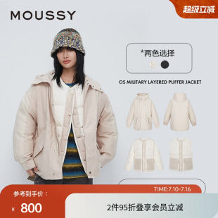 moussy 春季可拆卸多穿法户外风休闲羽绒服028GAC30-5940