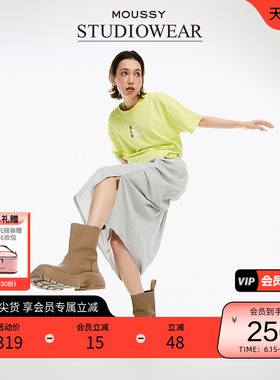 STUDIOWEAR x MOUSSY 春季设计感半身裙女028HSA30-0781