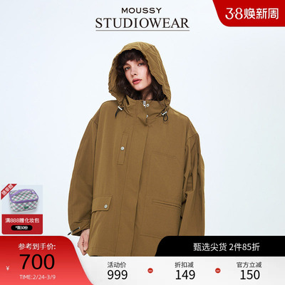 STUDIOWEAR x MOUSSY春季户外风夹克外套女028ISA30-1701