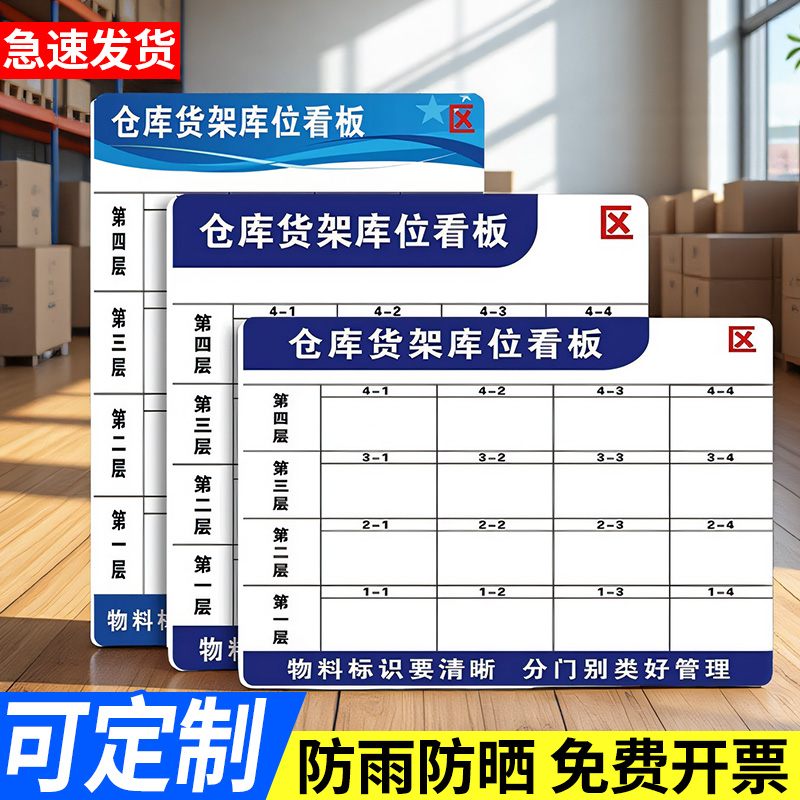 库房仓储目视化标识牌