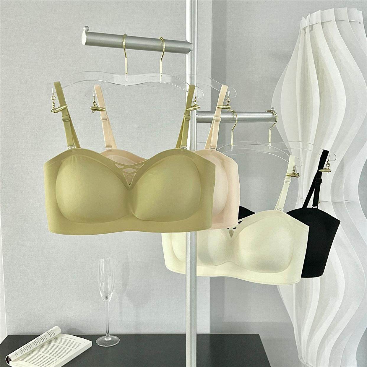 春品镂空美胸设计无肩带内衣超薄透气杯时尚美背百搭文胸