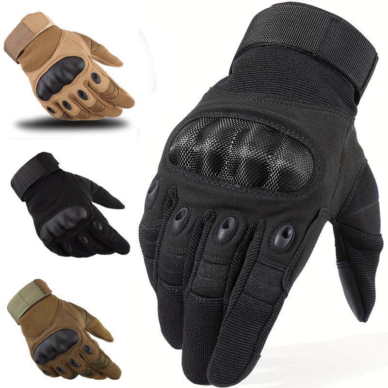 战术手套男户外运动登山布壳全指训练健身黑鹰防护骑行摩托车礼物