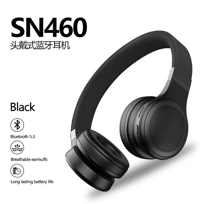 爆款无线头戴式蓝牙耳机立体音可伸缩插卡工厂私模耳麦