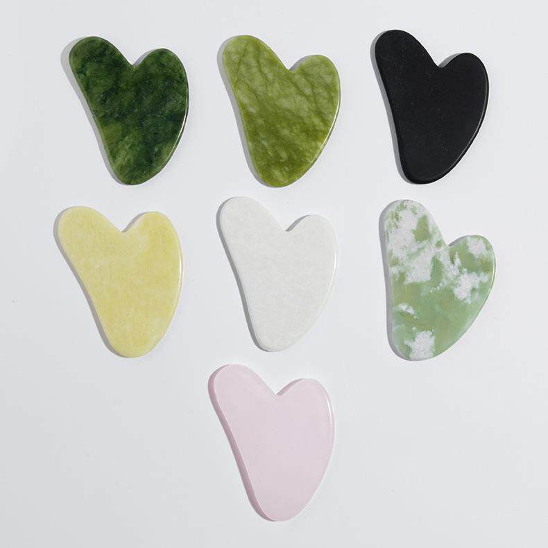 天然玉石刮痧板按摩器全身通用脸部专用玉石刮痧片礼物