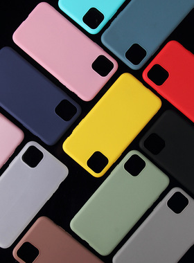 适用iphone12手机壳地摊磨砂保护套XSmax苹果11proTPU糖果色软壳