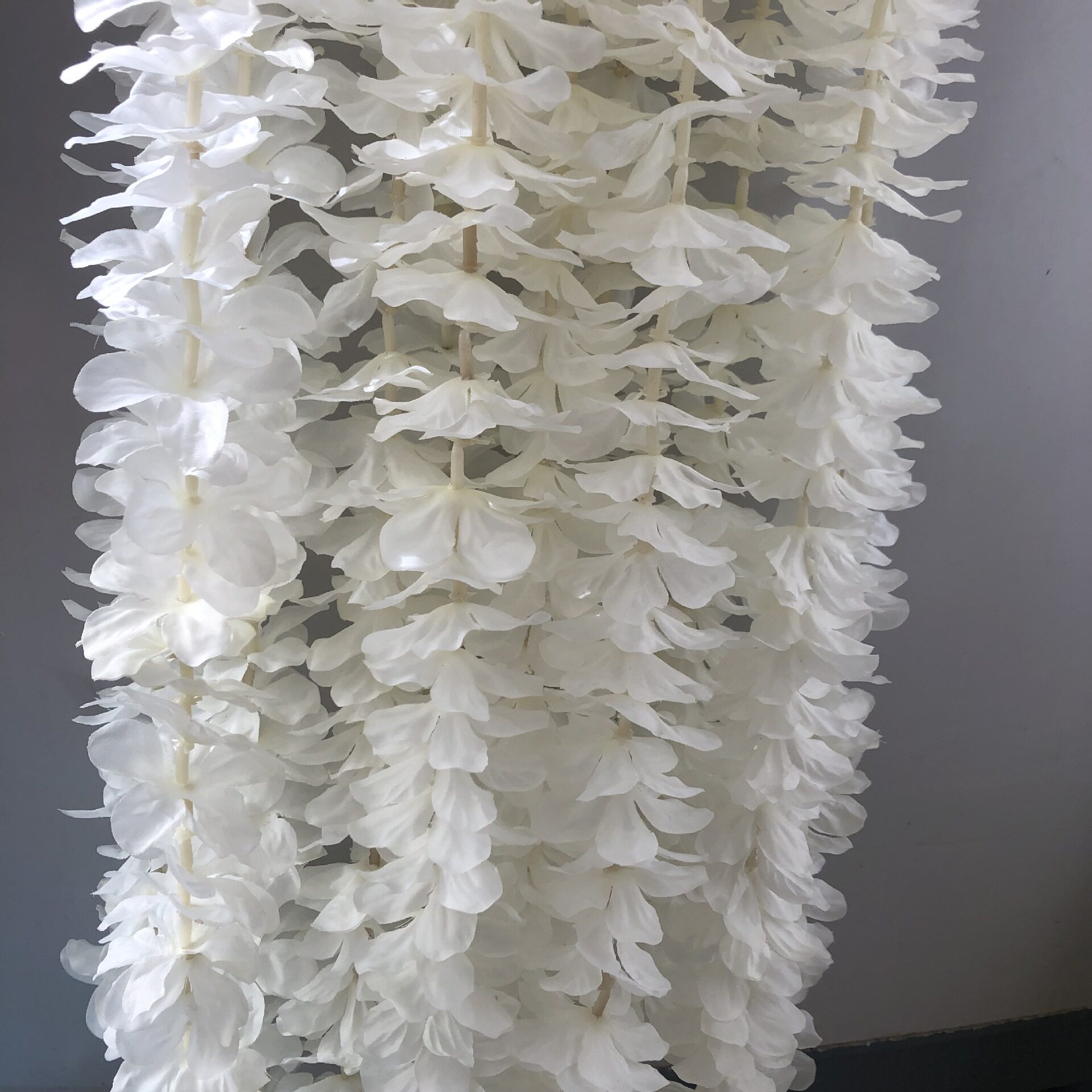 仿真洋兰花串绣球花串绢花假花杨兰花串吊顶婚庆装饰绣球花条领头