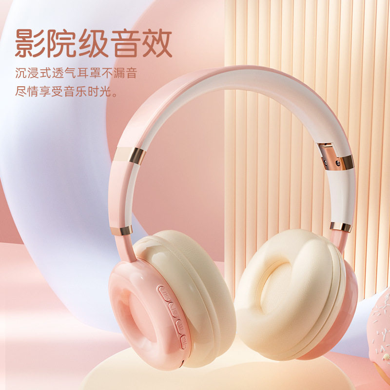 新款手机蓝牙耳机头戴式无线耳麦大耳罩华强北耳机插卡音乐款