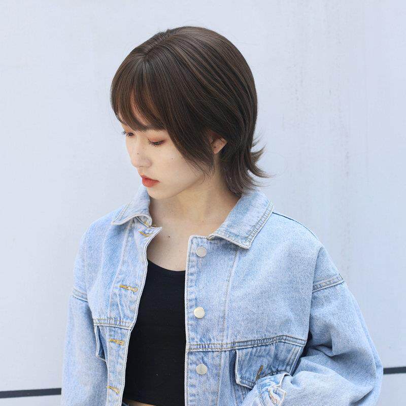 假发女高温丝短直发自然全头套新款时尚波波头帅气假发套礼物