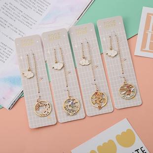 新款创意镂空白云国潮风书签简约艺术儿童文具挂件学生精美小礼物