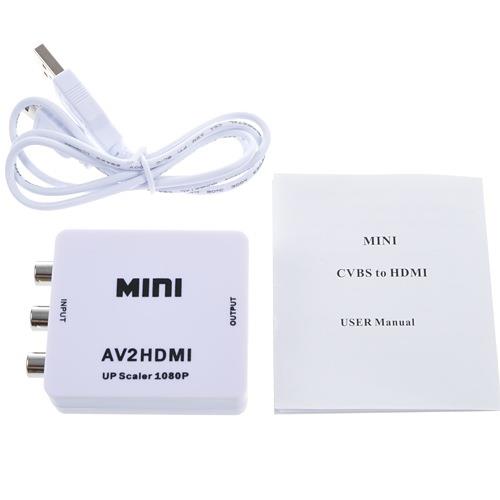 AV转HDMI视频转换器AV2HDMI AV TO HDMI切换器电脑老电视机转换线