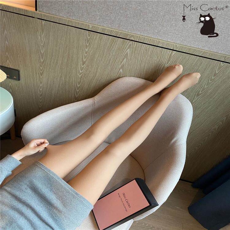 秋冬女士粉底液连裤袜修身显超自然逼真光腿神器双层打底裤