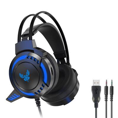 热销新品 GH-03头戴式电脑耳机电竞游戏RGB发光吃鸡有线耳麦 现货