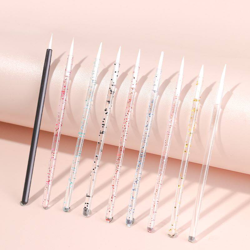 一次性眼线刷笔画眼线膏细刷子涂睫毛刷便携唇线笔化妆工具定制