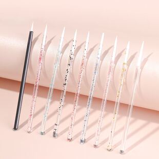 一次性眼线刷笔画眼线膏细刷子涂睫毛刷便携唇线笔化妆工具定制