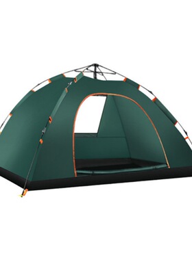 户外绿色帐篷全自动速开帐篷 便携式单双人野外露营防晒防雨定制
