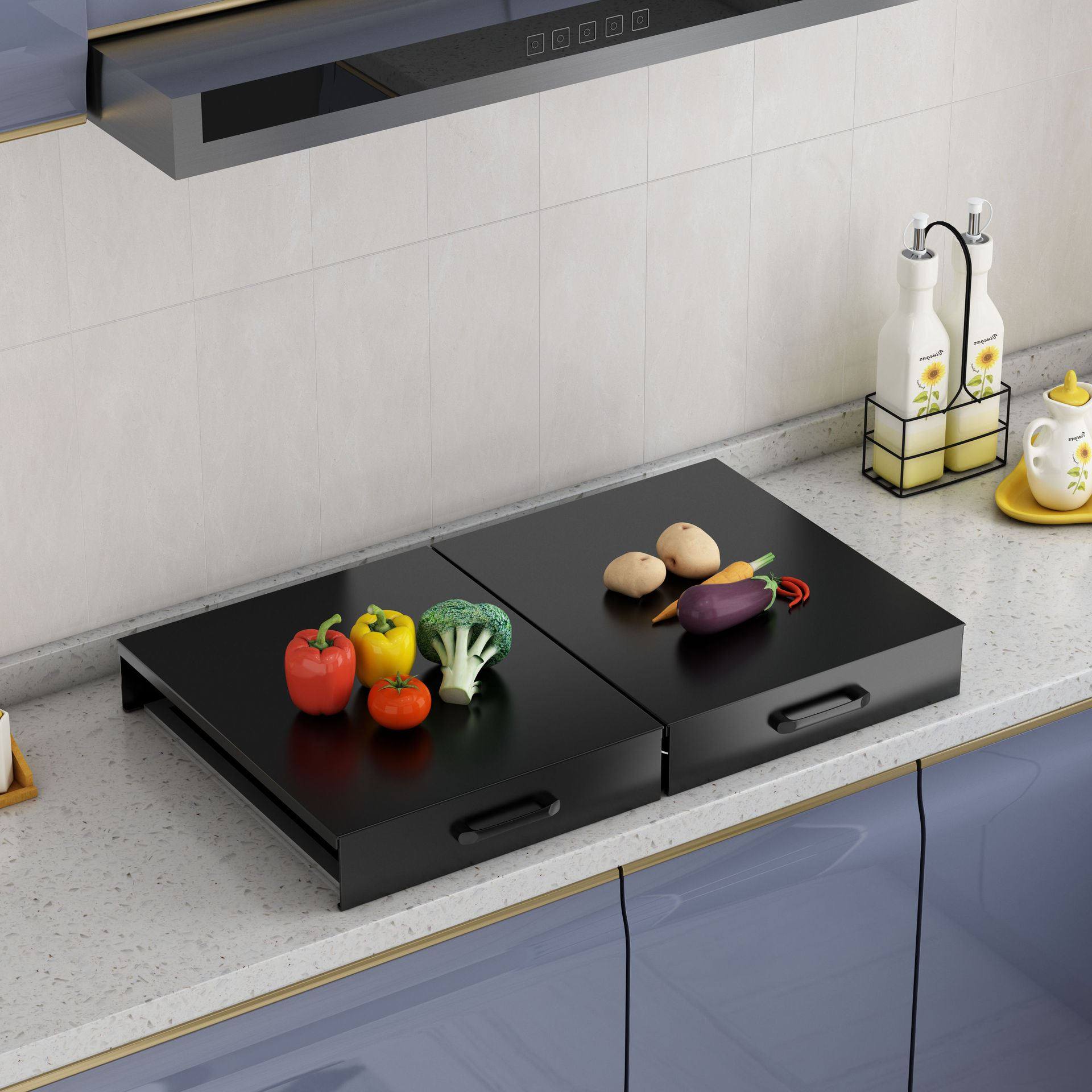 厨房置物架煤气灶盖板罩家用电磁炉支架台托架放锅煤气燃气灶定制