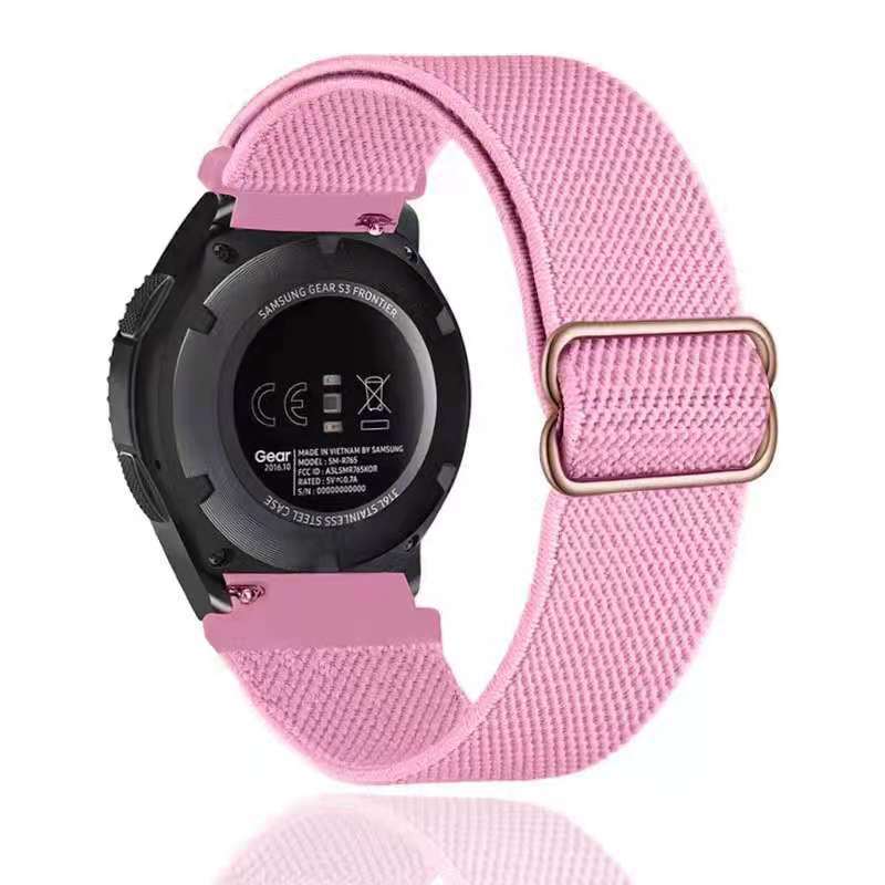 适用 Zenwatch 2手表带尼龙弹力尼龙编织表带22mm伸缩带
