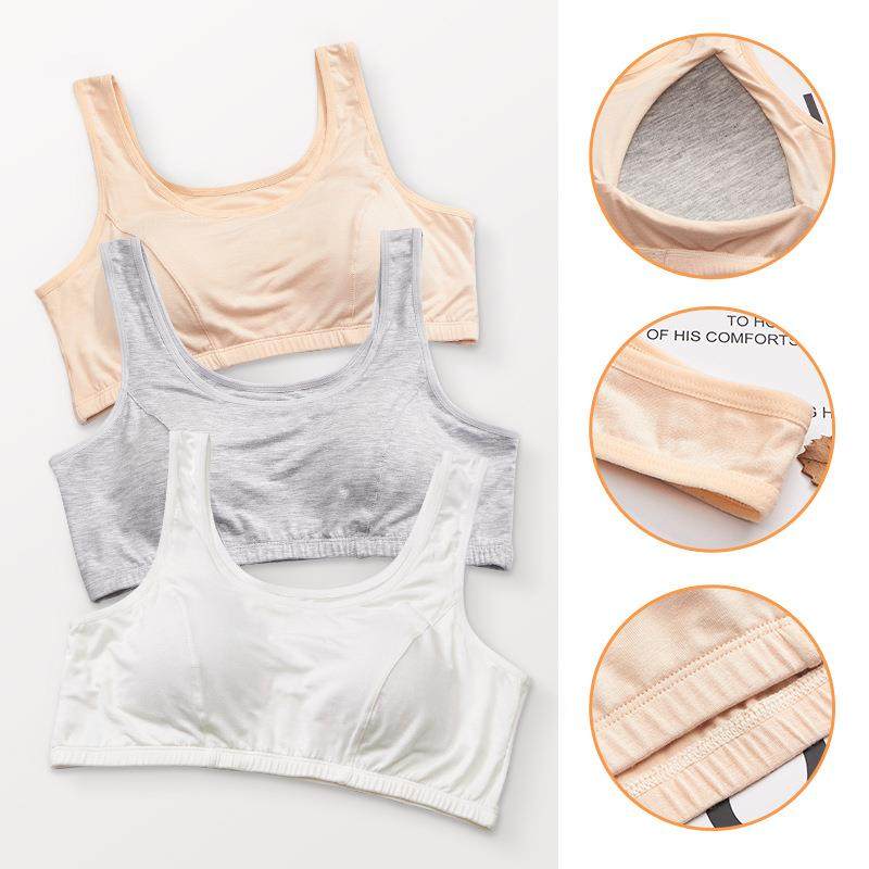 女士大码文胸棉质舒适无钢圈中老年内衣运动睡眠背心 厂家