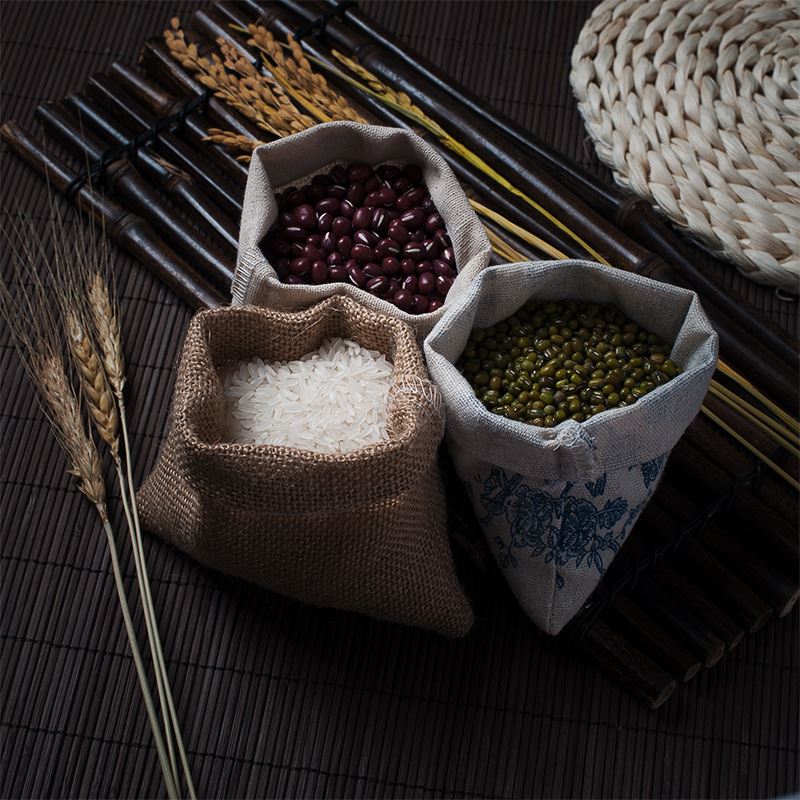 小麻袋布袋食品特产粗粮中药草糕点茶叶调料干货拍照道具摄影定制