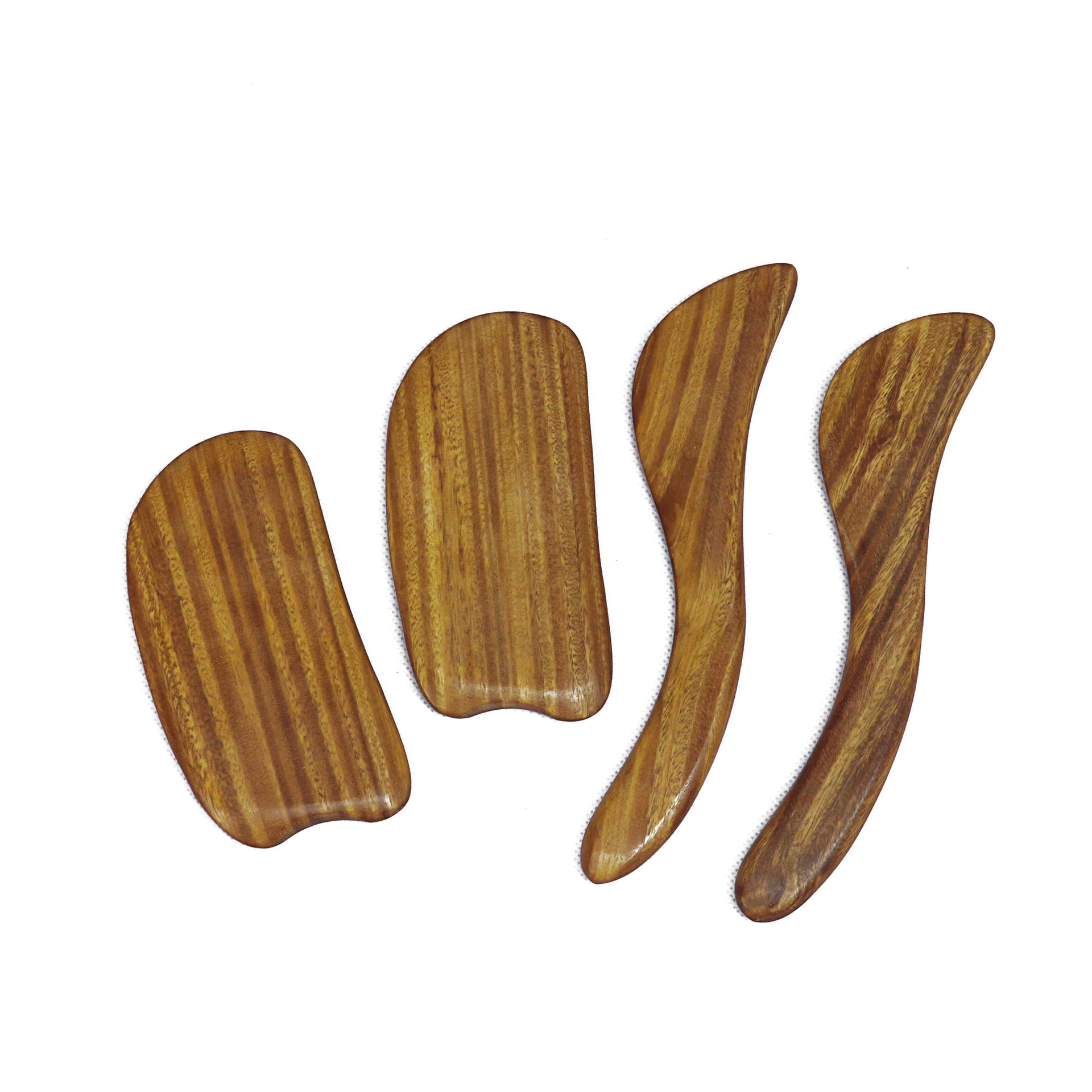 绿檀刮痧板刮痧片 天然加厚檀香木刮痧板 按摩刮痧点穴木质刮痧板