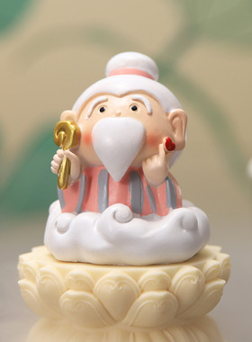 欢喜小神仙摆件国潮公仔手办客厅办公室桌面创意解压小摆件定制