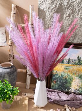 麦芽草仿真花家居狗尾巴装饰婚庆手捧花路引花墙假花MW09911定制