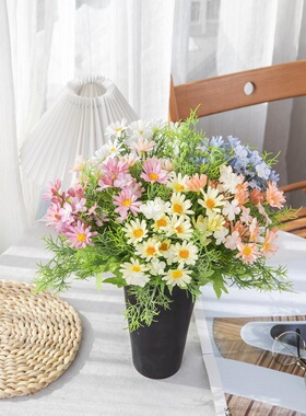 仿真花太阳花小雏菊家居装饰假花手捧花玫瑰花墙MW66895定制