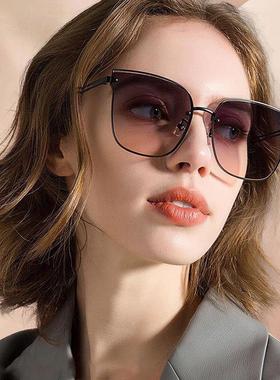 大框防晒墨镜女高级感2027新款太阳镜显脸小开车眼镜