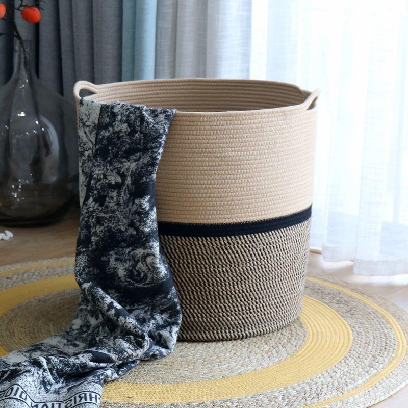 脏衣篮收纳超大号日式家用编织收纳筐洗衣篮衣服储物篮轻奢装饰篮