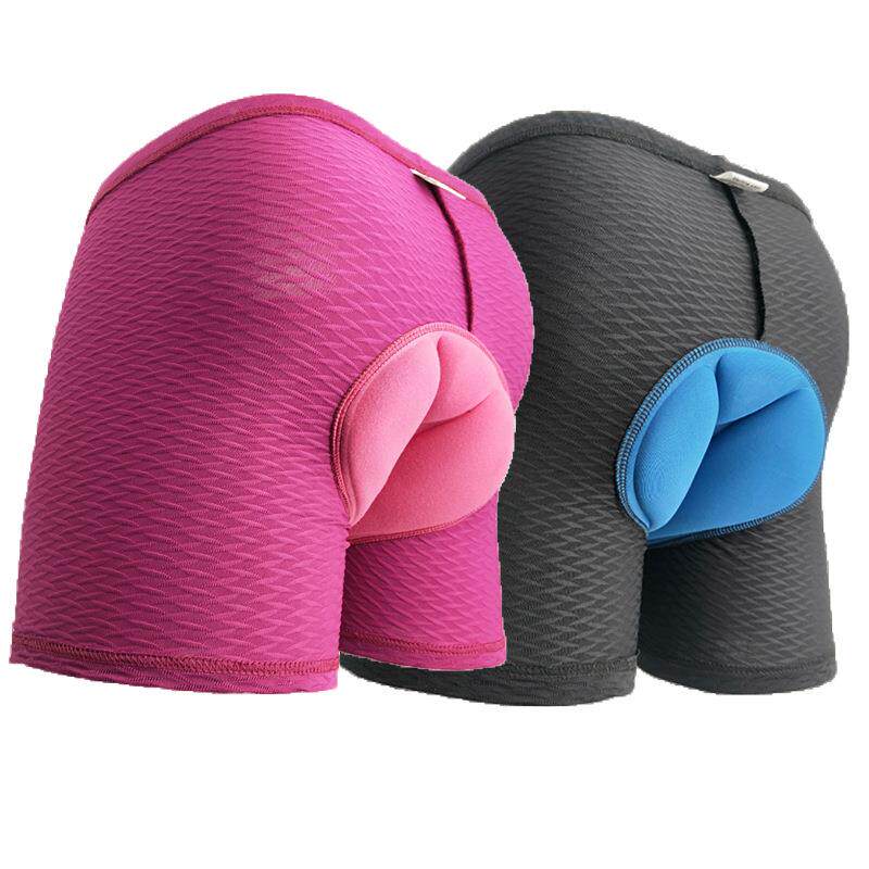 新品骑行硅胶内裤女款户外运动裤自行车五分裤骑行平脚弹力短裤