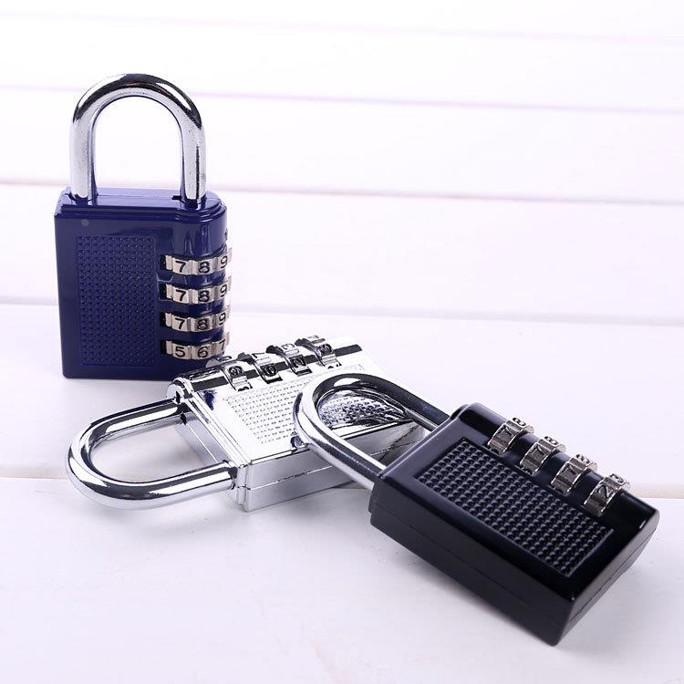 四位密码锁 密码挂锁 机械锁   箱包密码锁