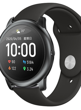 适用haylou solar硅胶表带LS05/LS01/LS02专用反扣硅胶表带领头王