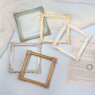 ins相框摆件 饰品谷美静物摄影背景拍照道具 欧式 复古美甲展示框