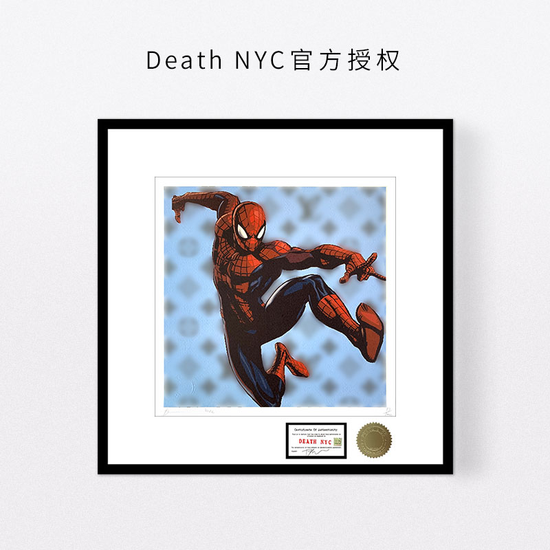 DeathNYC签名限量版画蜘蛛侠