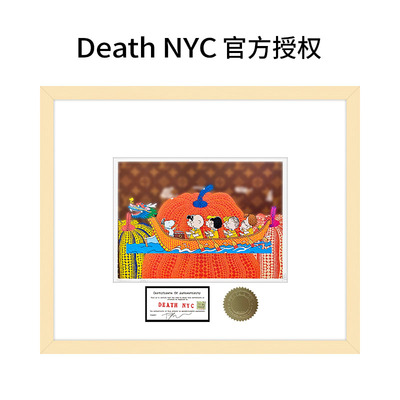花生漫画史努比波点南瓜装饰画