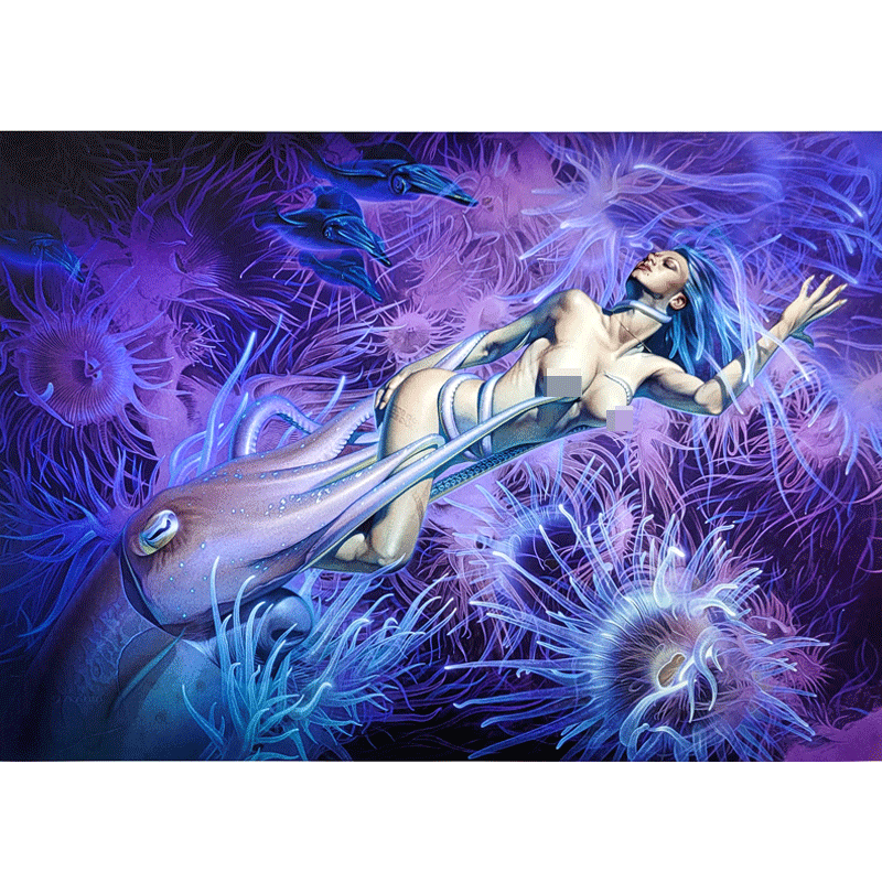 空山基限量版画亲签性感女郎