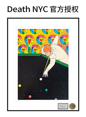 Death NYC亲签限量版画Simon Bailly太阳花装饰画中古风艺术挂画
