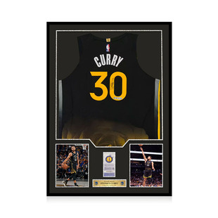 Beckett双认证 球衣USASM 库里亲笔签名金州勇士队城市版 AU球员版