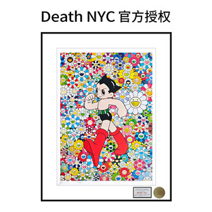 畫鐵臂阿童木裝 飾畫太陽花潮流藝術掛畫 NYC簽名限量版 Death