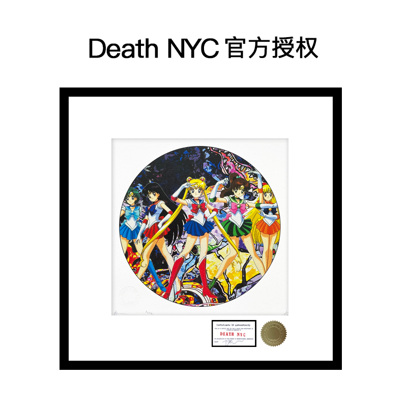 [特别版]Death NYC官方授权美少女限量亲签潮流版画正品保