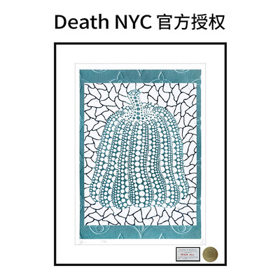 Death NYC签名限量版画草间弥生南瓜轻奢装饰画办公室挂画