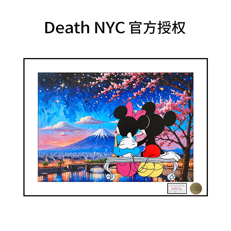 DeathNYC签名限量版画米奇米妮